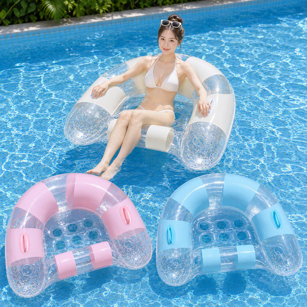 Pool Lounger Inflatable - Надувной плавающий шезлонг-гамак для взрослых, матрас