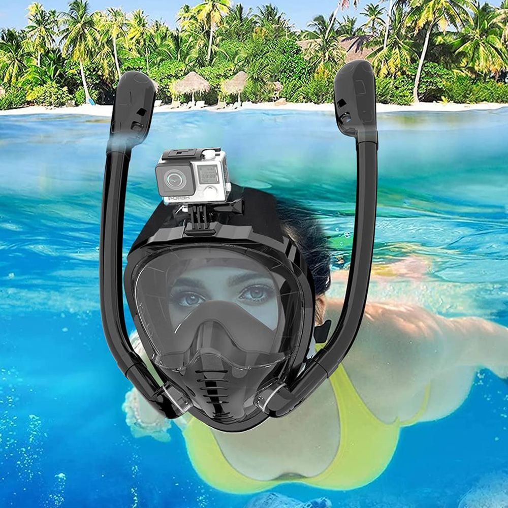Snorkel Mask Full Face - Полнолицевая маска для снорклинга 180 °