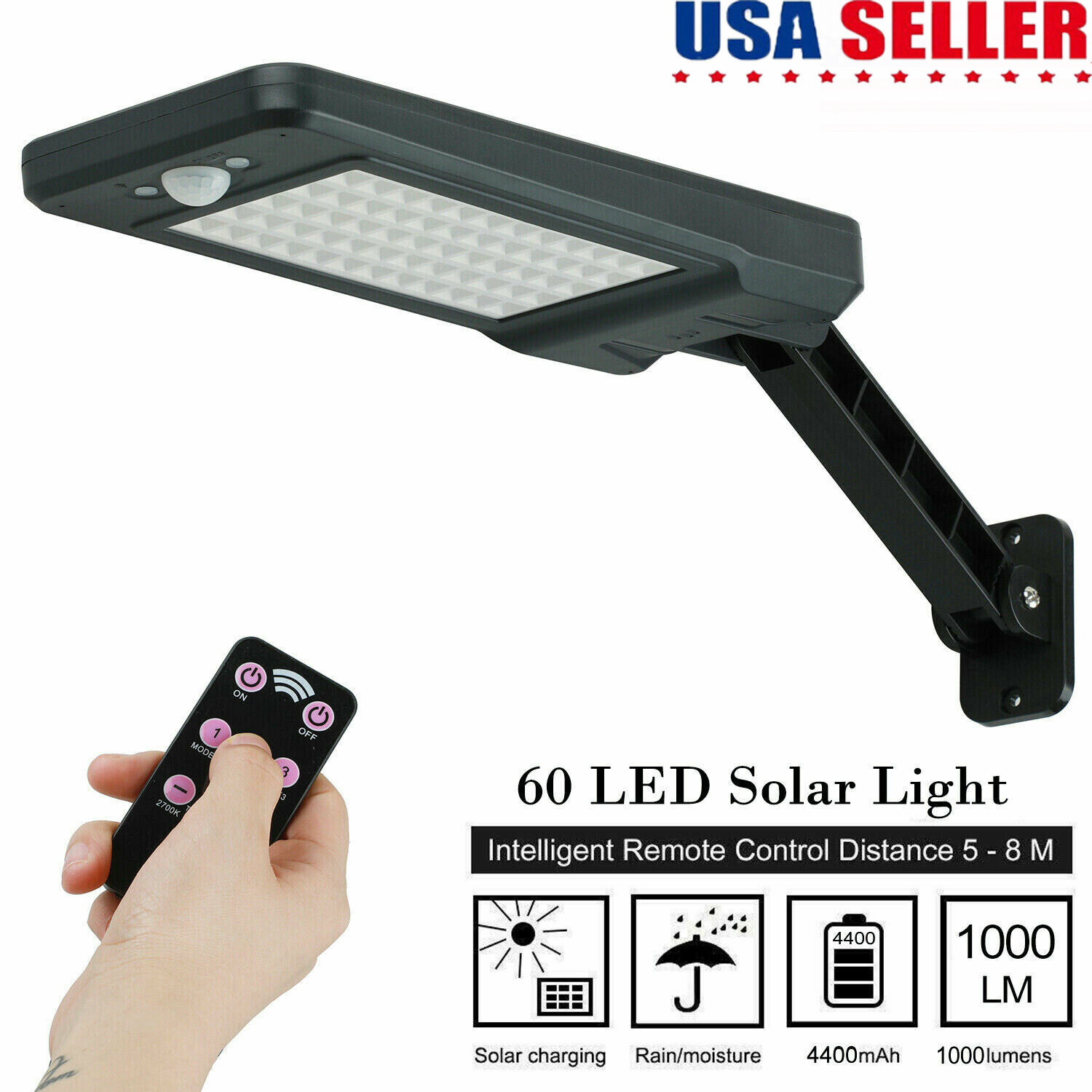 Pool Light Solar Rechargeable - Настенный светильник на солнечных батареях, 60