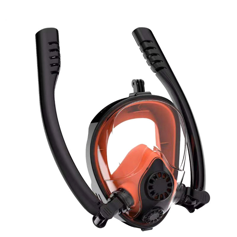 Snorkel Mask Full Face - Маска для снорклинга с двойной трубкой,
