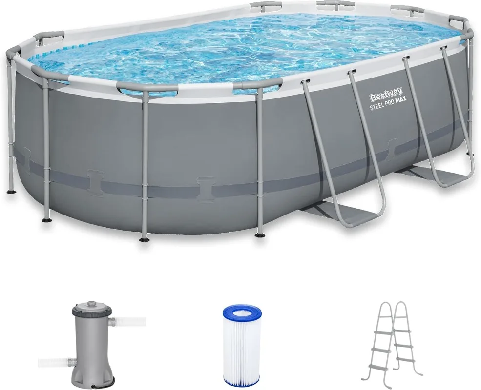 Pool Ladder Above Ground - Наземный овальный бассейн Bestway Steel Pro