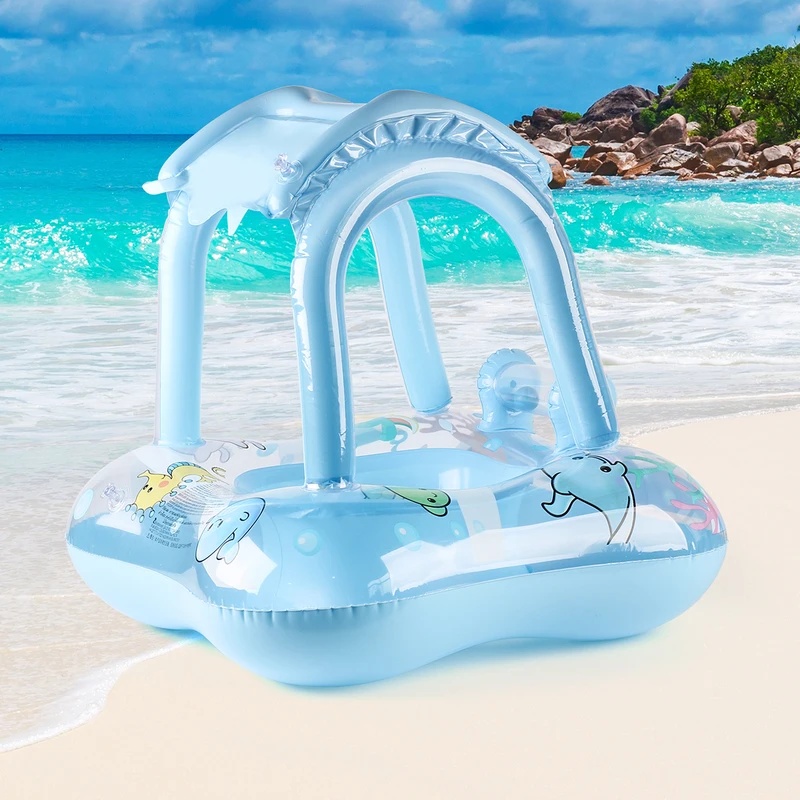 Pool Lounger Inflatable - Надувной шезлонг для бассейна с навесом