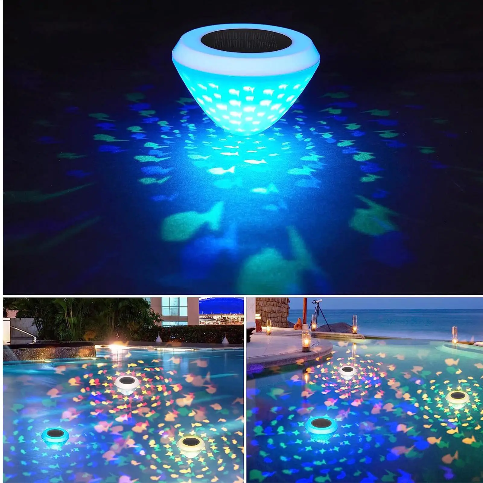 Плавающие светильники с водоне – обзор и цена Pool Light Solar Rechargeable