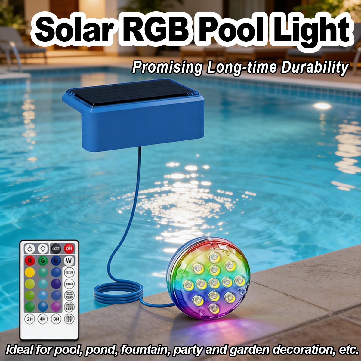 Подводный солнечный светильник – обзор и цена Pool Light Solar Rechargeable