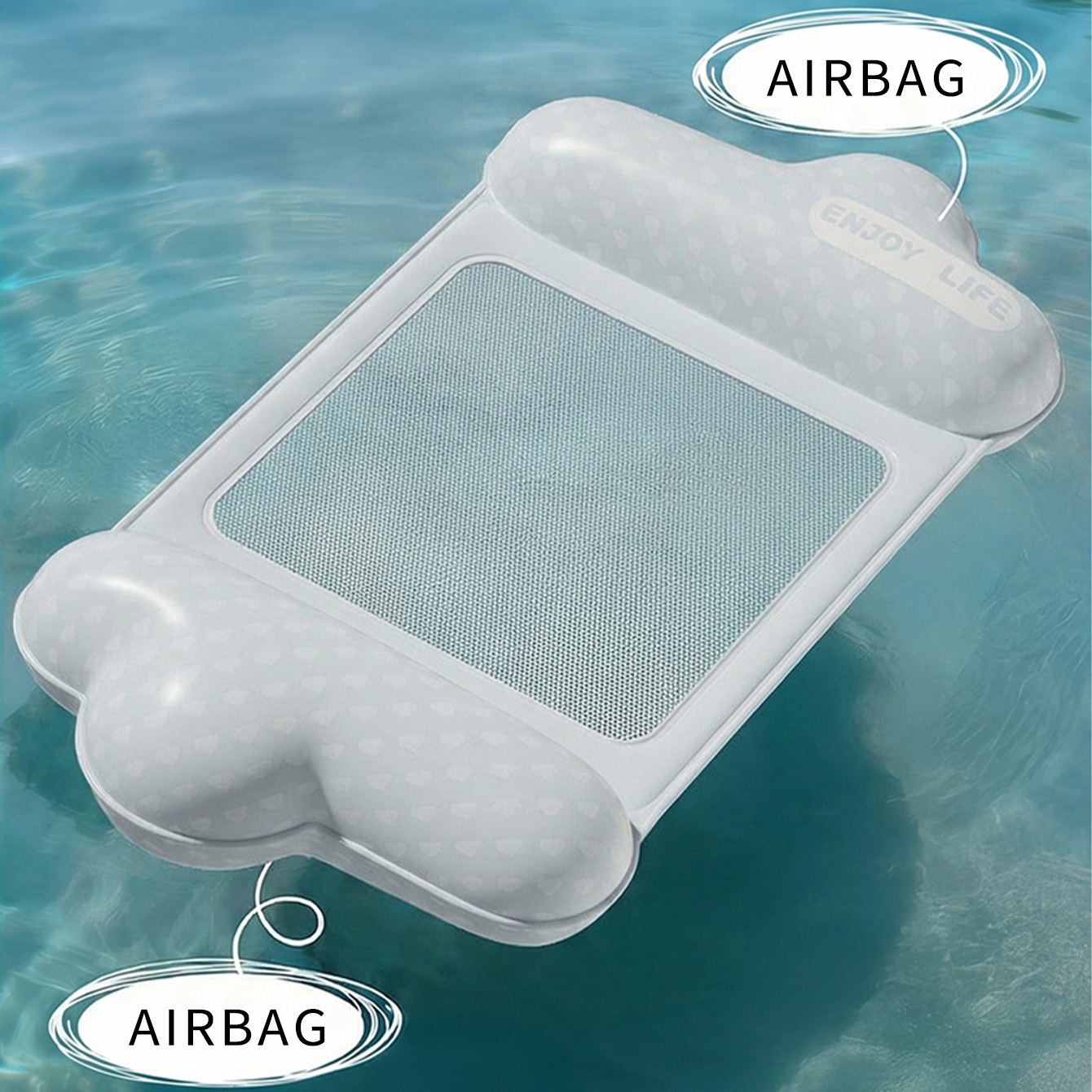 Надувной плавающий шезлонг-гам – обзор и цена Pool Lounger Inflatable