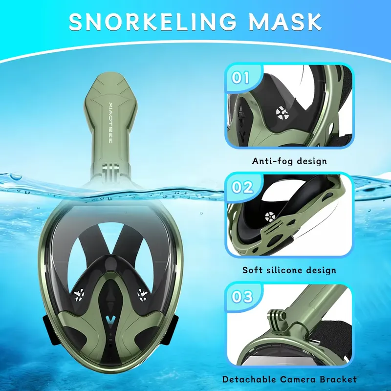 Маска для снорклинга на все ли – обзор и цена Snorkel Mask Full Face