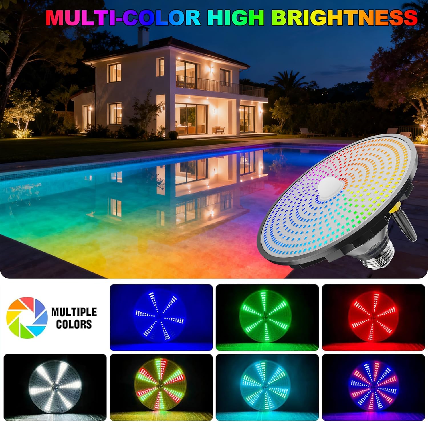 Солнечные светильники для басс – обзор и цена Pool Light Solar Rechargeable