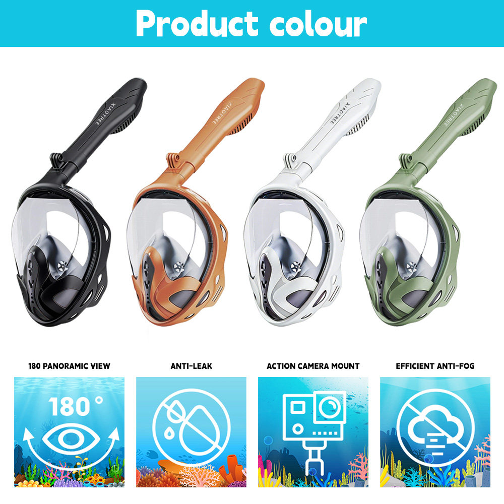Маска для снорклинга XIAOTREE  – обзор и цена Snorkel Mask Full Face