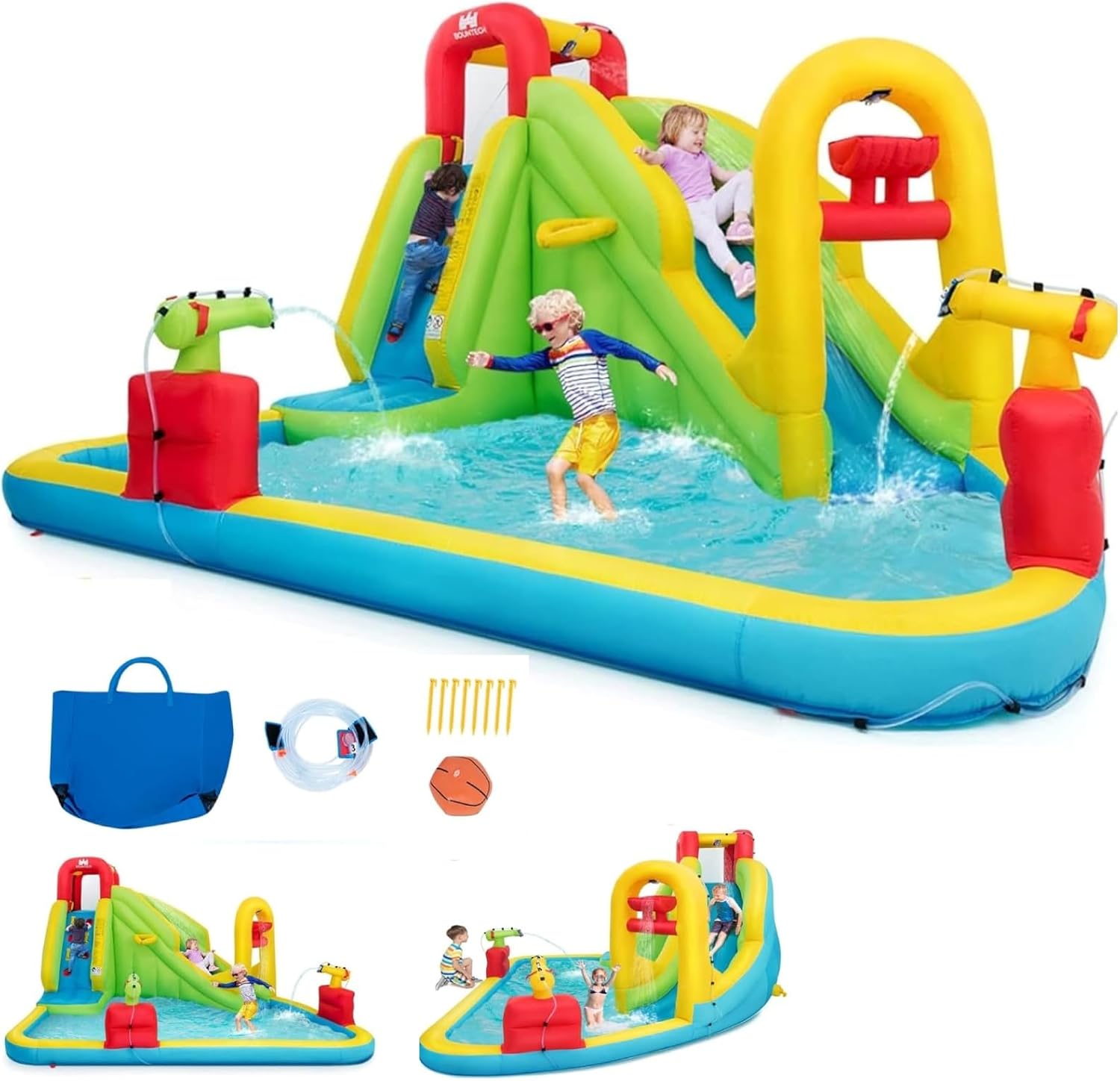 Надувной аквапарк-батут для де – обзор и цена Water Slide Inflatable
