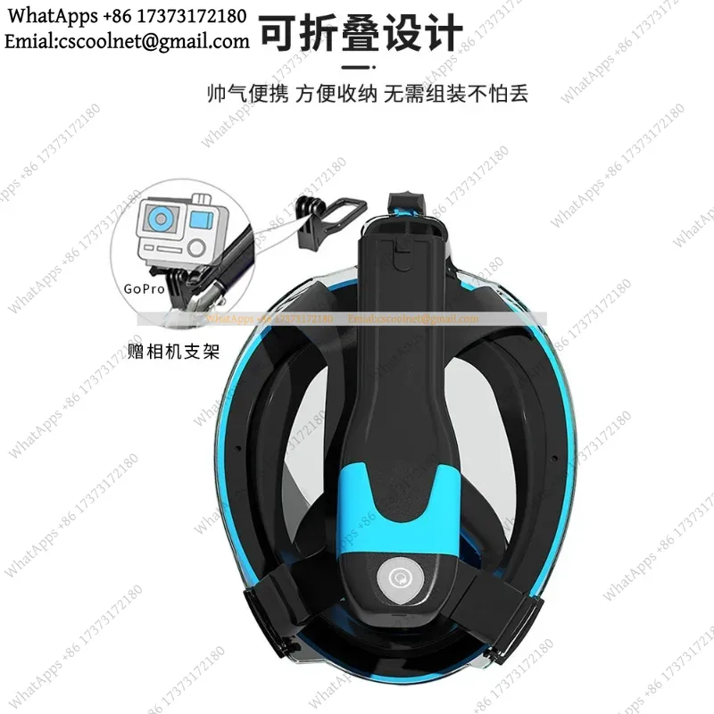 JS02 Электрическая маска для с – обзор и цена Snorkel Mask Full Face