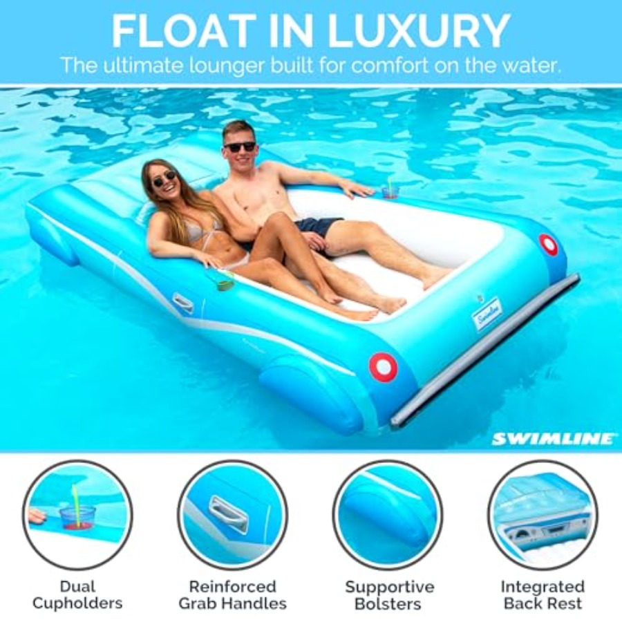 Надувной матрас-плот для бассе – обзор и цена Pool Lounger Inflatable