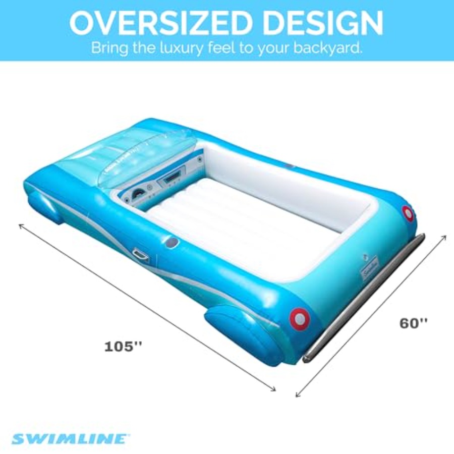 Надувной матрас-плот для бассе – обзор и цена Pool Lounger Inflatable