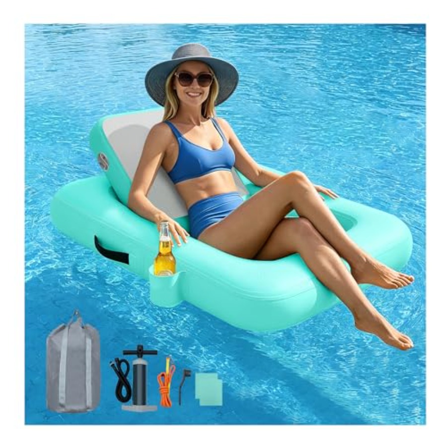 Надувное кресло-шезлонг с подг – обзор и цена Pool Lounger Inflatable