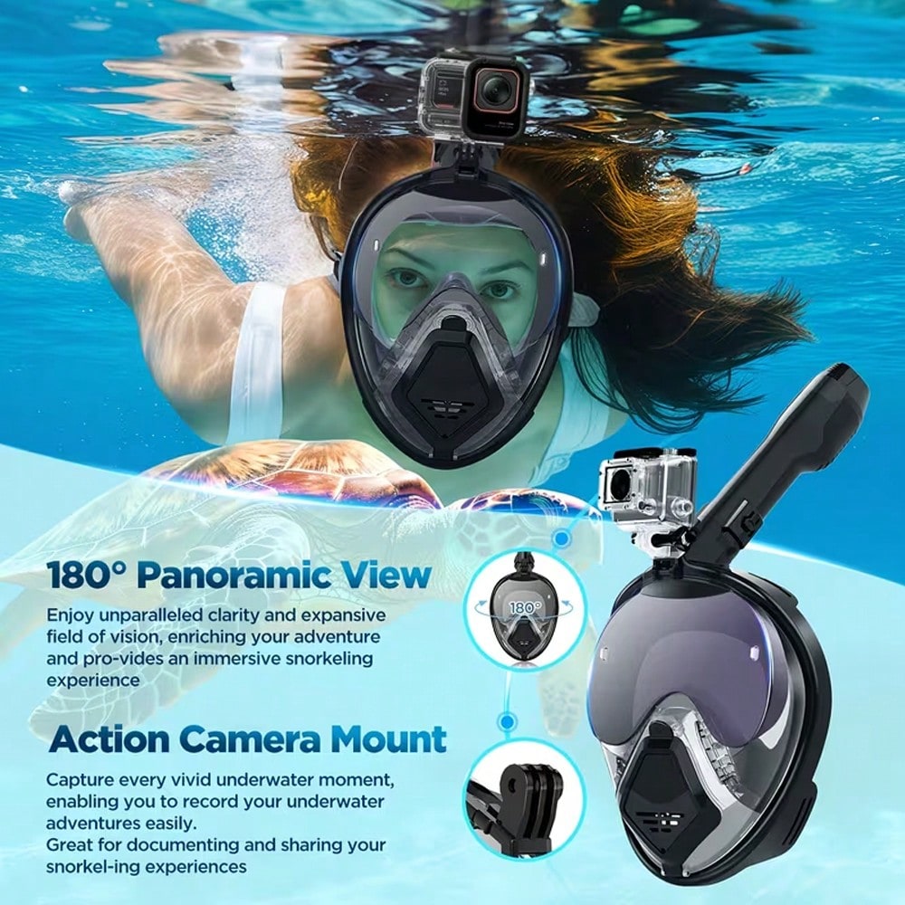 Маска для снорклинга Devilfish – обзор и цена Snorkel Mask Full Face