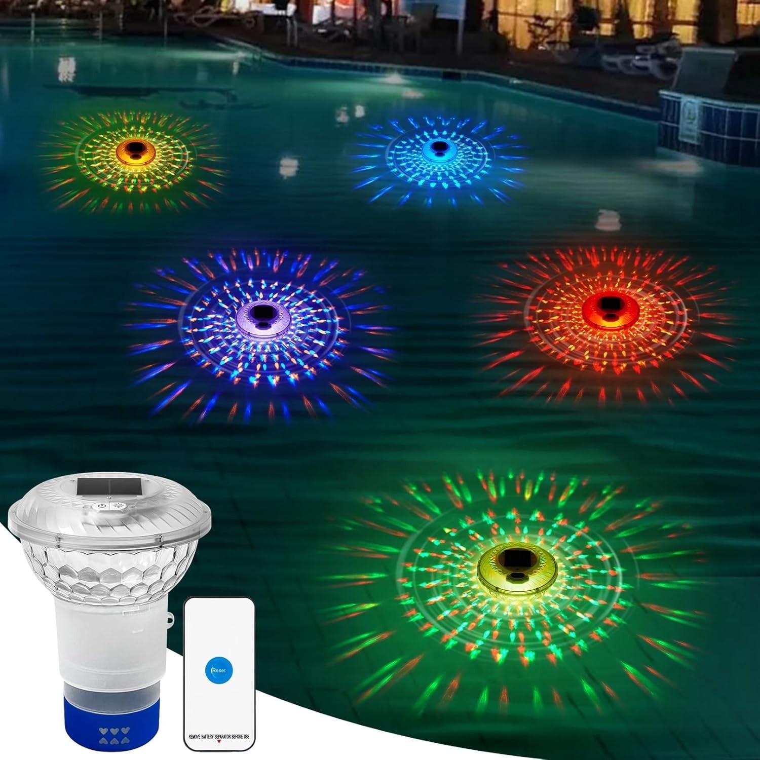 Солнечный плавающий светильник – обзор и цена Pool Light Solar Rechargeable