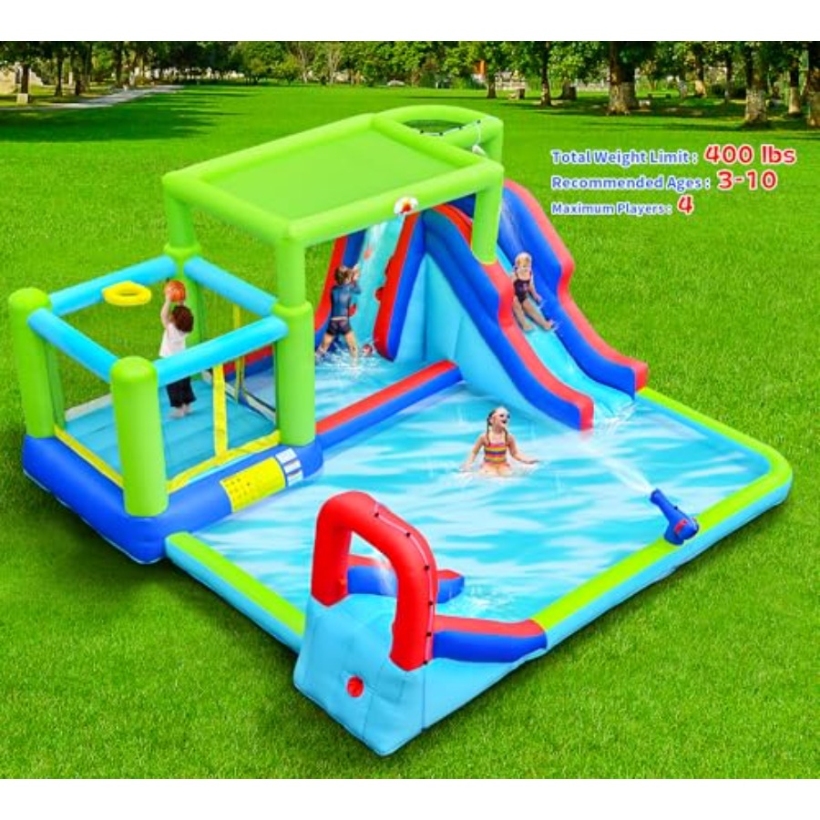 Надувная водная горка для аква – обзор и цена Water Slide Inflatable